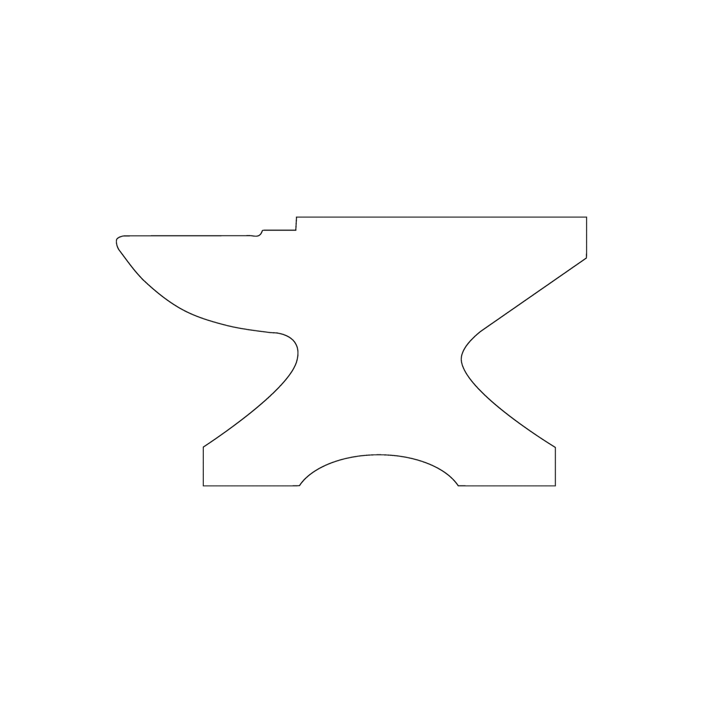 Custom Plastic 3.5" x 2" Anvil Shape Cards