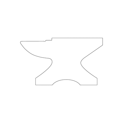 Custom Plastic 3.5" x 2" Anvil Shape Cards