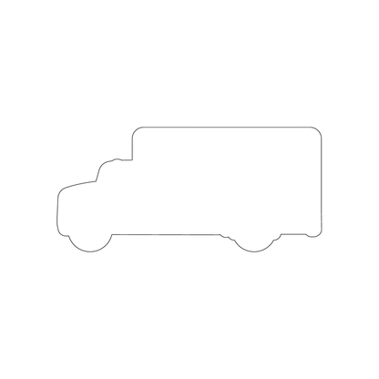 Custom Paper 4.25" x 2" Truck Shape Cards
