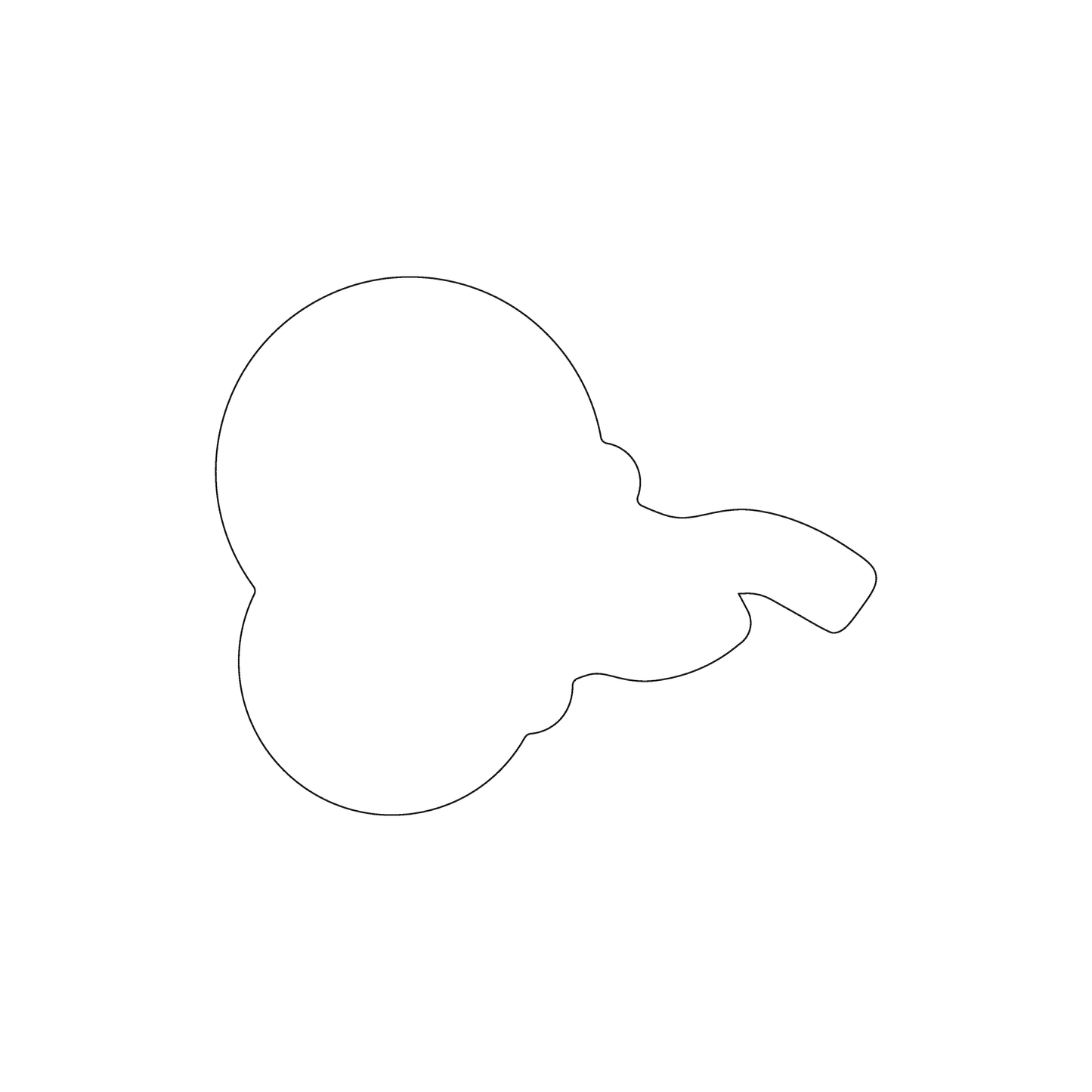 Custom Plastic 2.75" x 3.375" Balloon Shape Cards