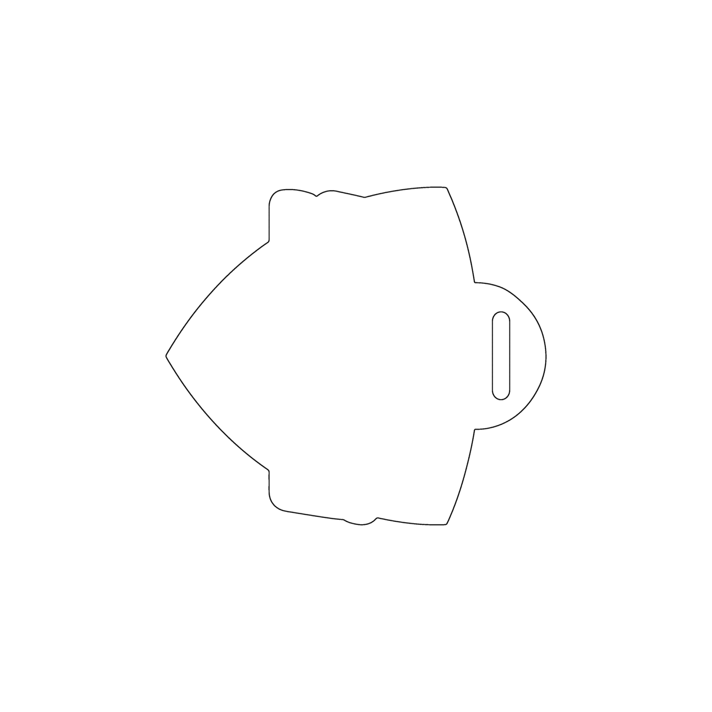 Custom Plastic 2.4" x 2.7" Badge Shape Badges