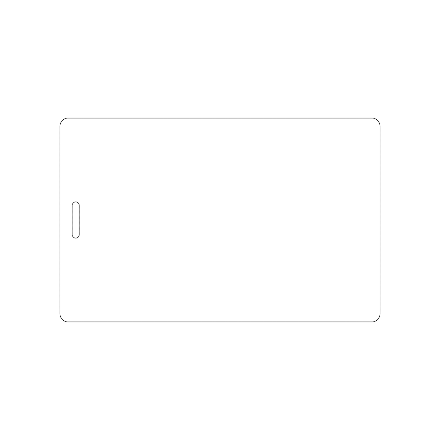Custom Plastic 3.5" x 5.5" Vertical Badges