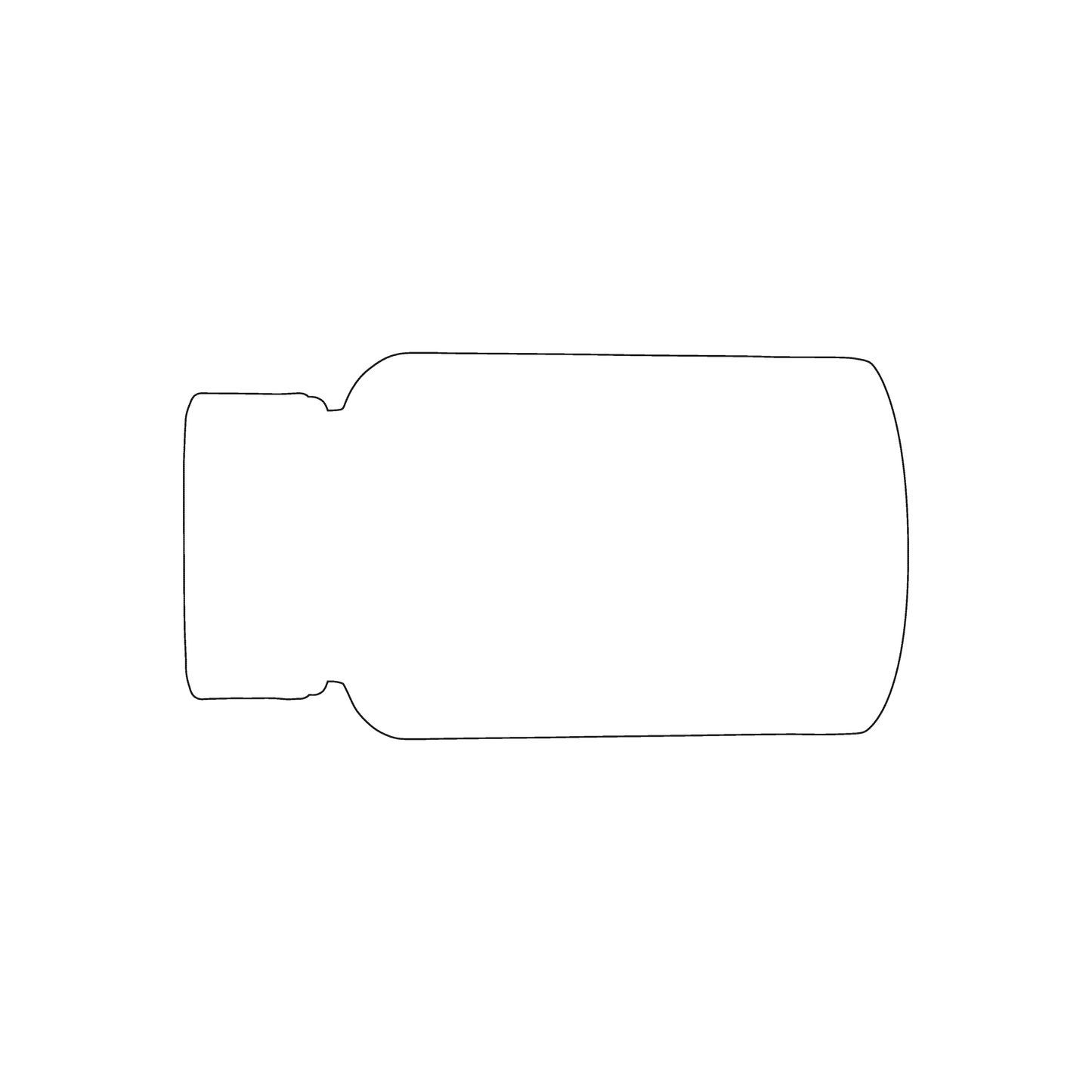 Custom Plastic 3.375" x 1.8" Pill Bottle Shape Cards