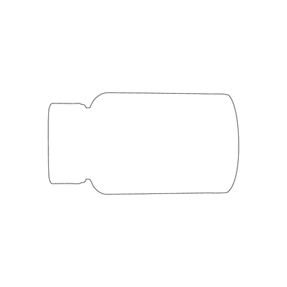 Custom Plastic 3.375" x 1.8" Pill Bottle Shape Cards