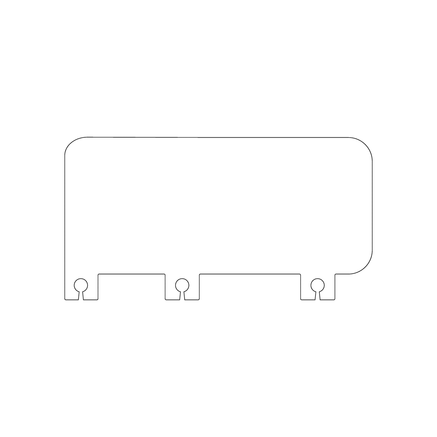 Custom Plastic 2.38" x 4.5" Planner Bookmark