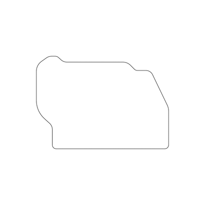 Custom Plastic 3" x 2.1" Engine Shape Cards