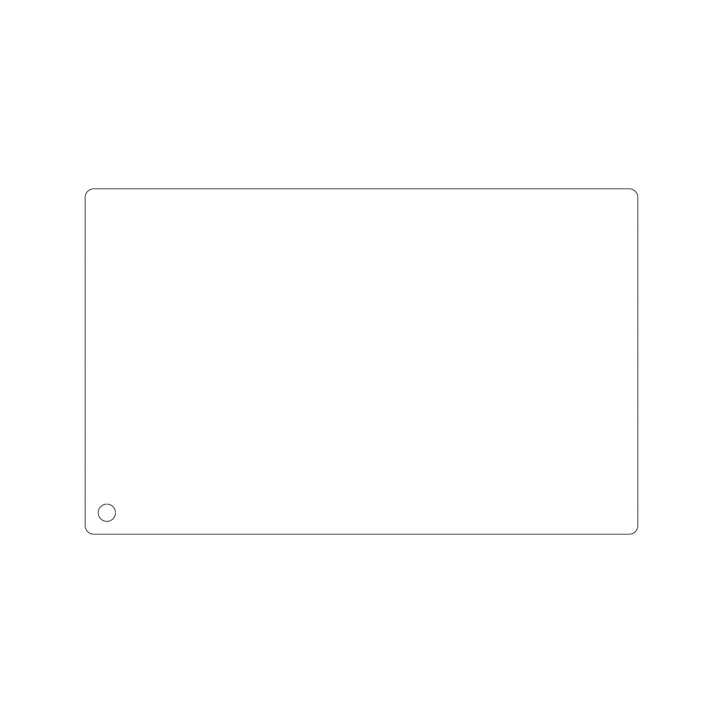 Custom Plastic 5" x 8" Corner Hole Signage