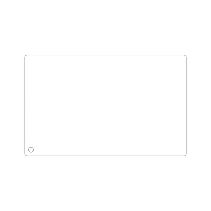 Custom Plastic 5" x 8" Corner Hole Signage