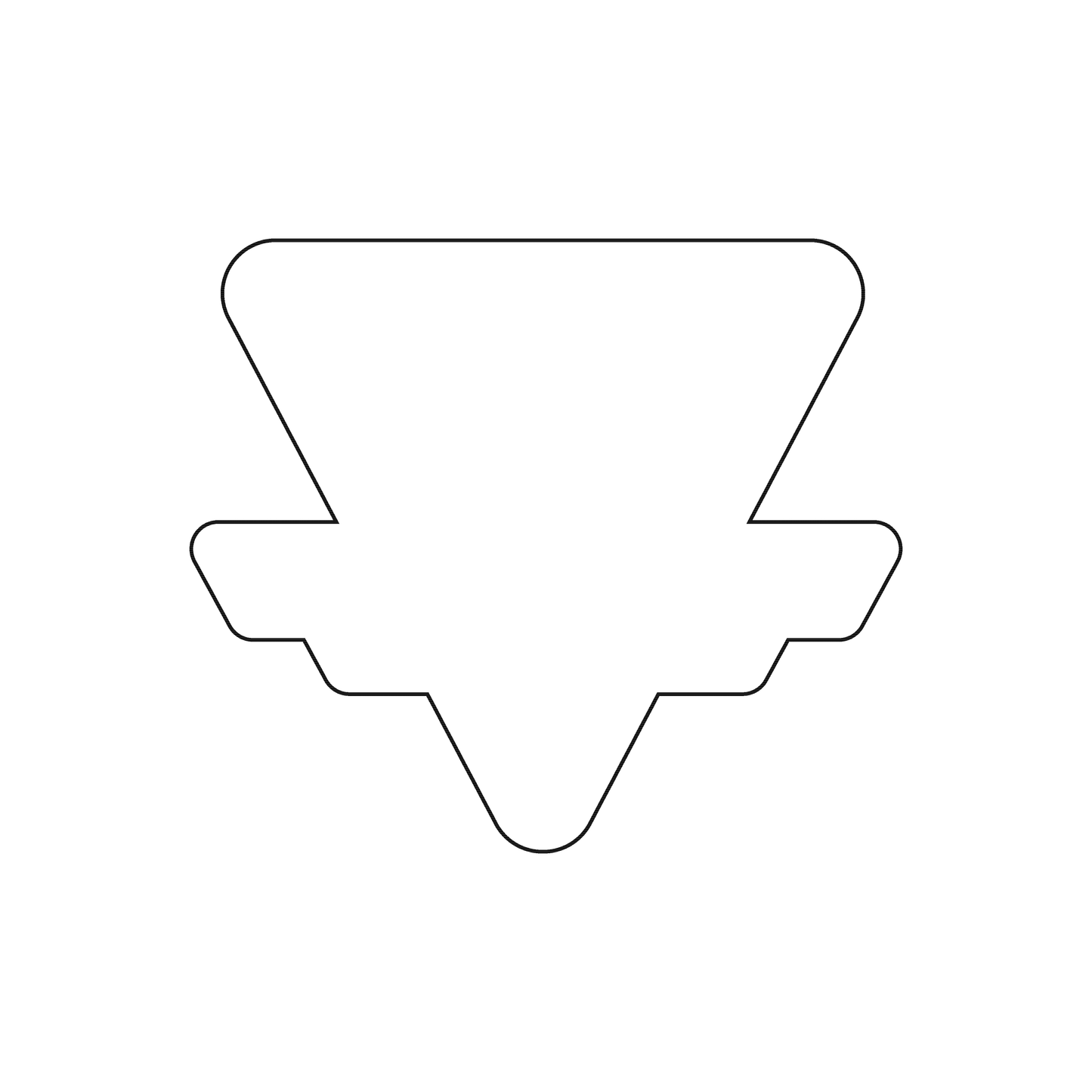 Custom Paper 2.9" x 2.5" Triangle Cards