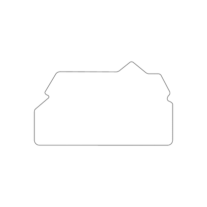 Custom Plastic 3.48" x 2.1" House Shape Cards