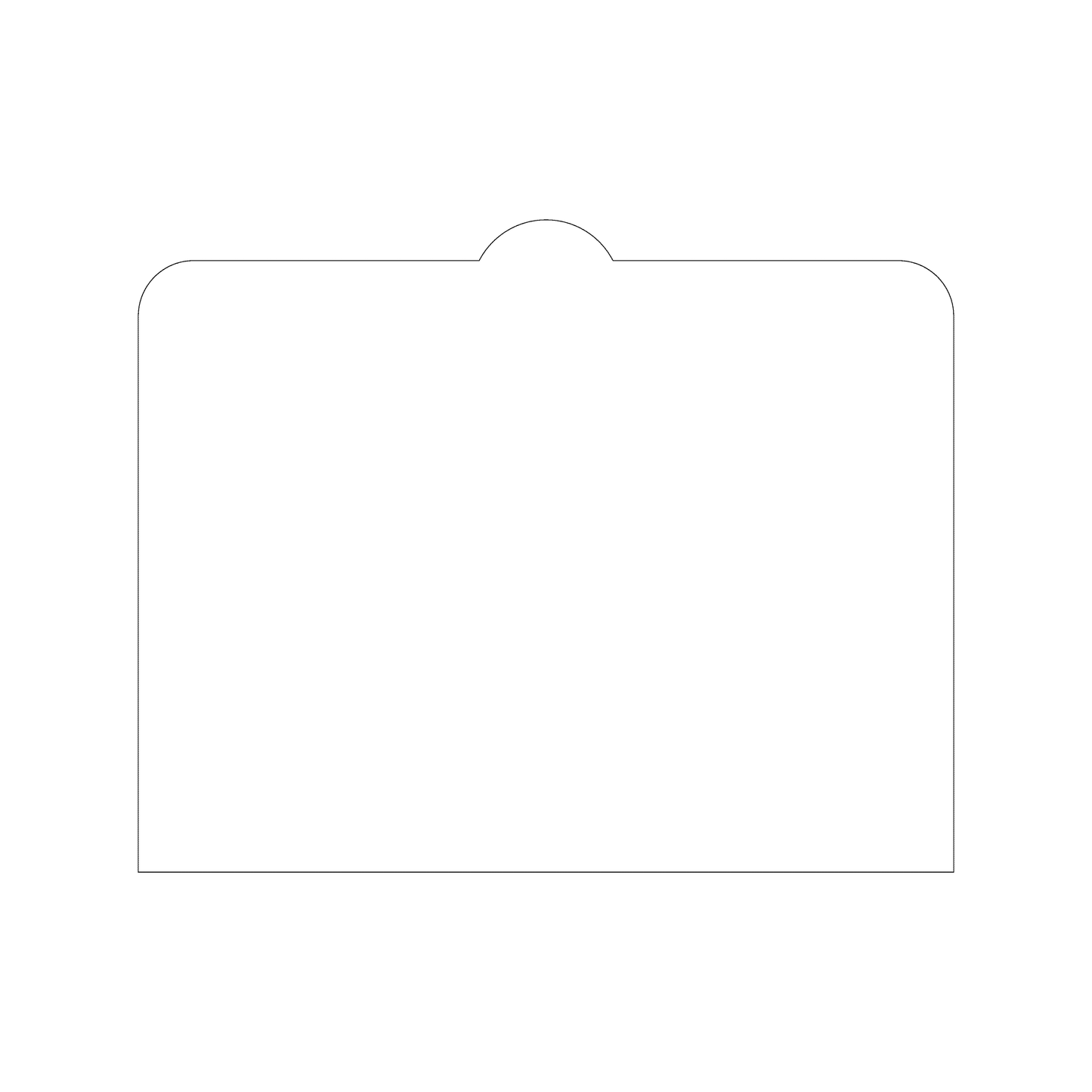 Custom Plastic 8" x 10" Display Signage