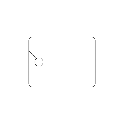 Custom Plastic 1.5" x 2" Key Tags with Cut