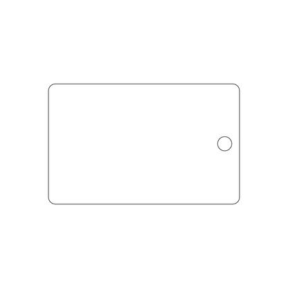Custom Plastic 3.375" x 2.125" Tags