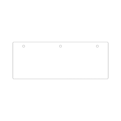 Custom Plastic 11" x 4.25" Binder Ruler