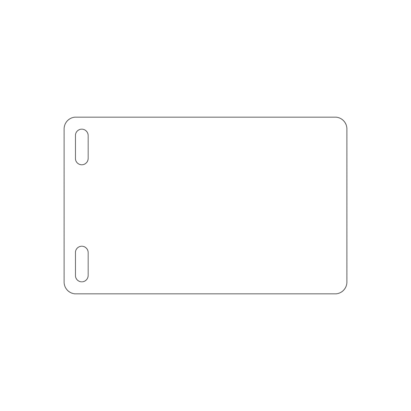 Custom Plastic 4" x 2.5" Two Slot Vertical Badges