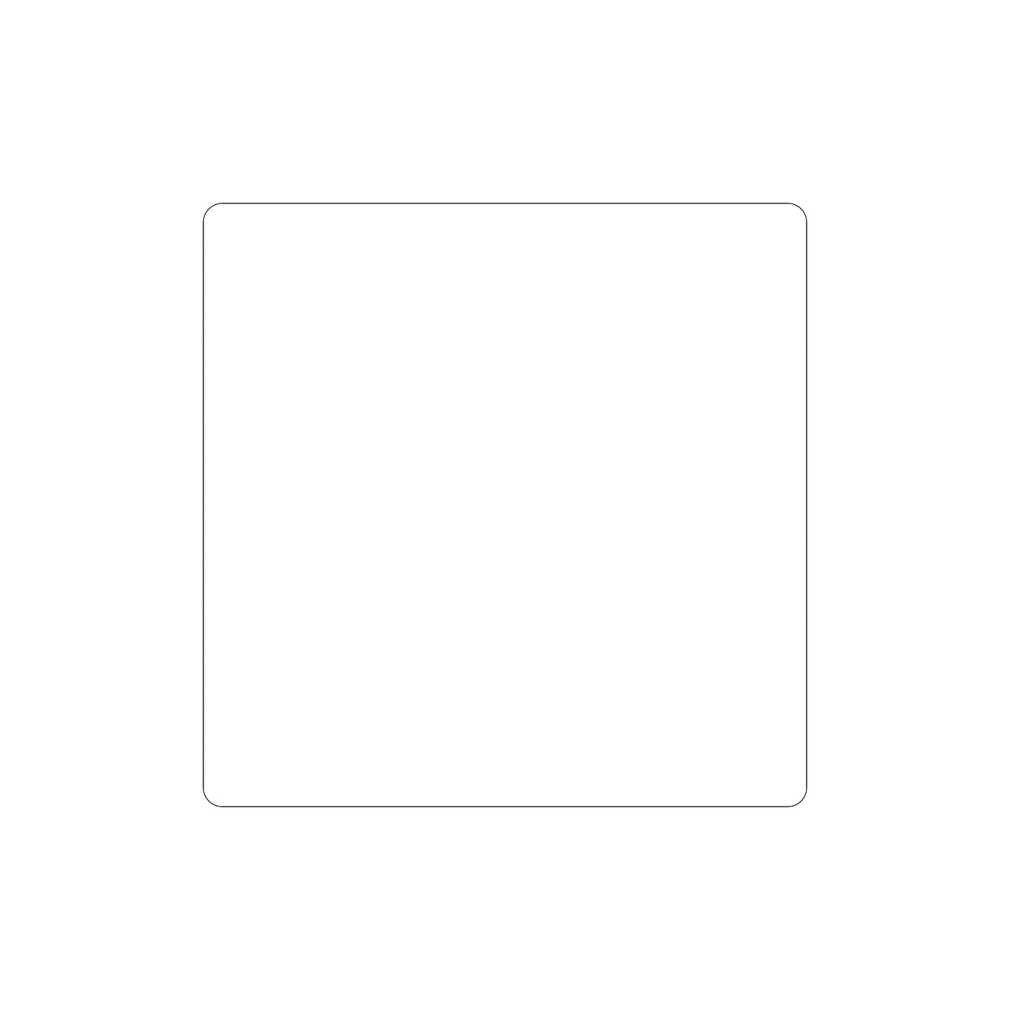 Custom Plastic 8" x 8" Square Signage