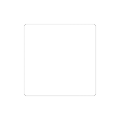 Custom Plastic 8" x 8" Square Signage
