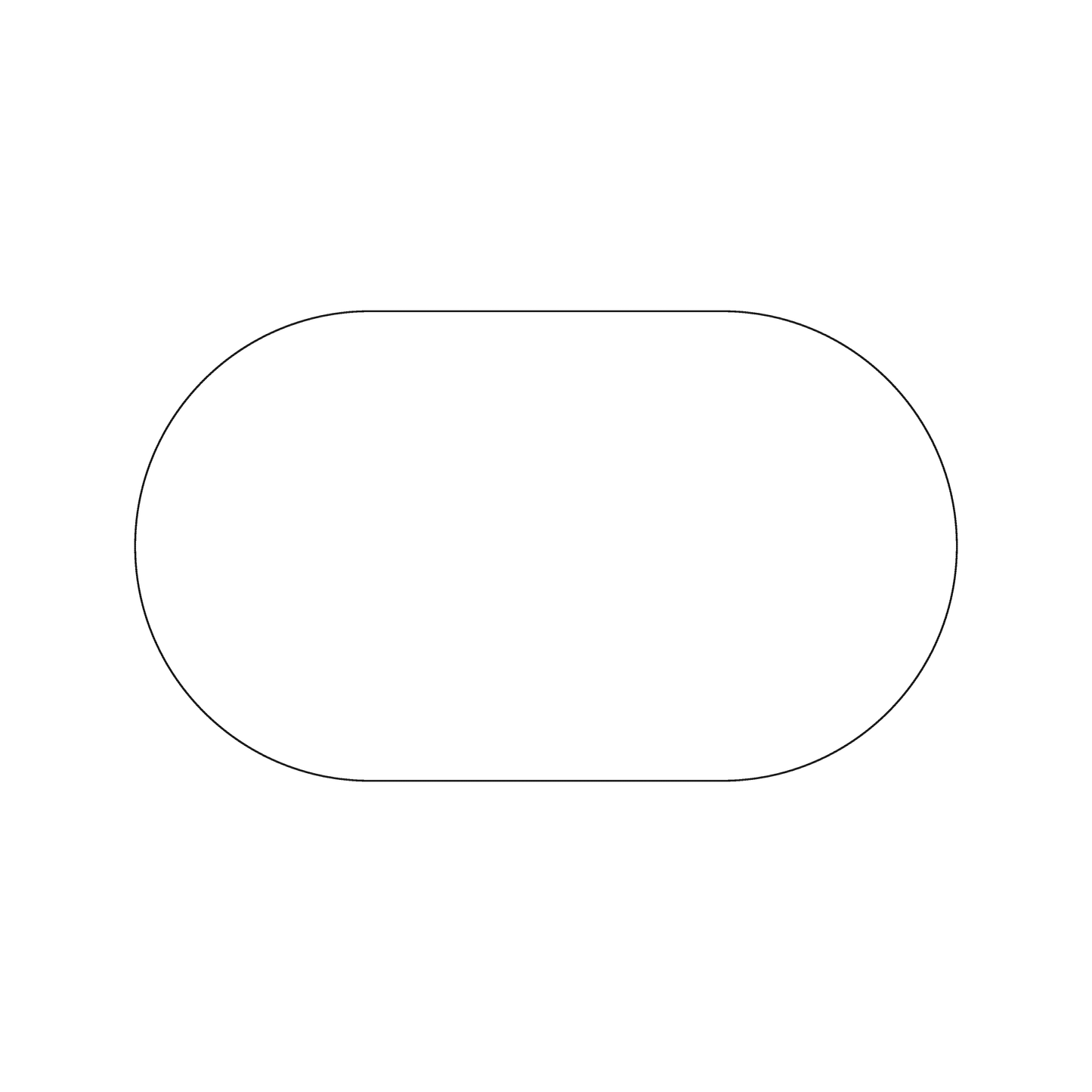 Custom Plastic 3.5" x 2" Oval Cards