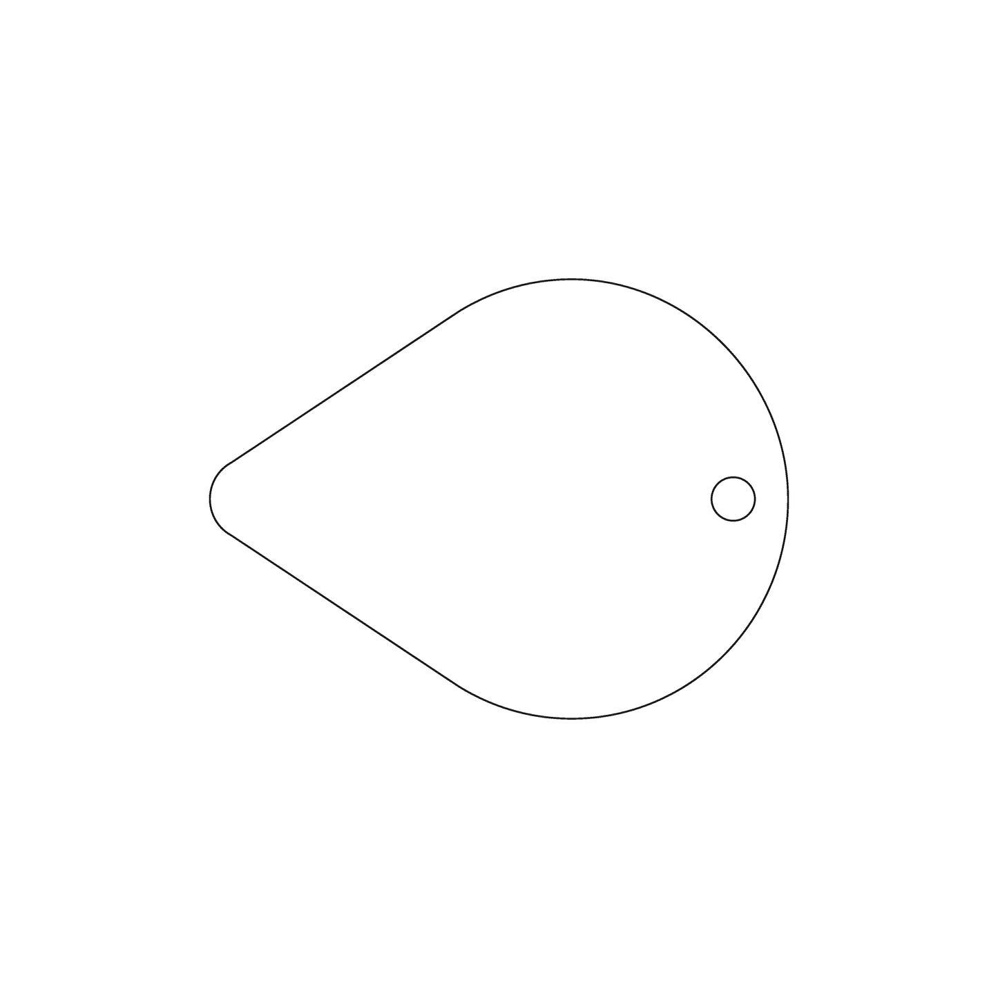 Custom Plastic 2.5" x 1.9" Pin Shape Key Tags