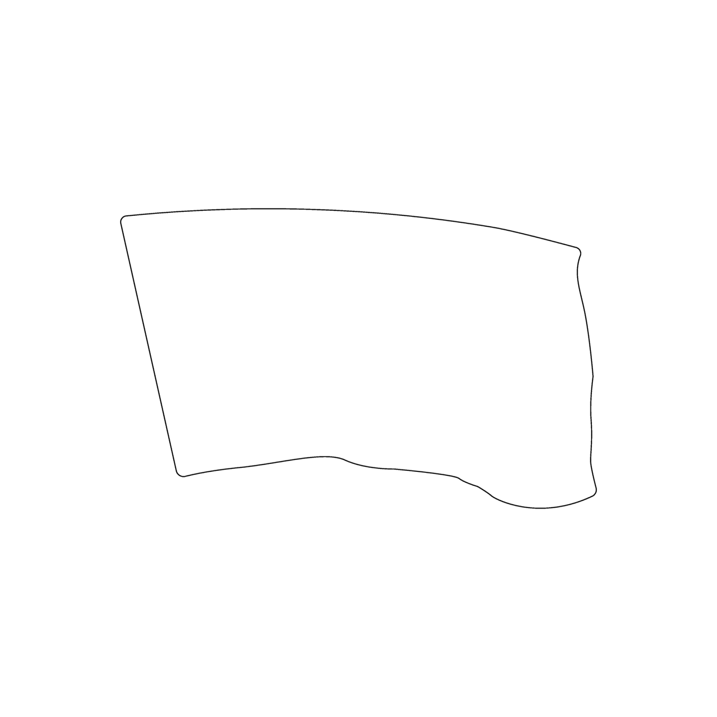 Custom Plastic 3.375" x 2.125" Flag Shape Cards