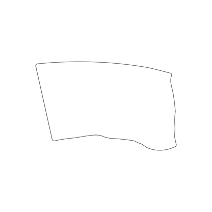Custom Plastic 3.375" x 2.125" Flag Shape Cards