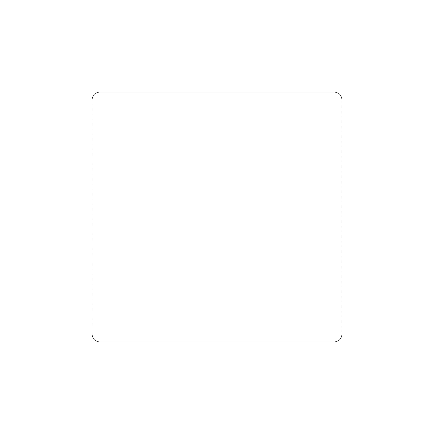 Custom Plastic 6" x 6" Square Signage