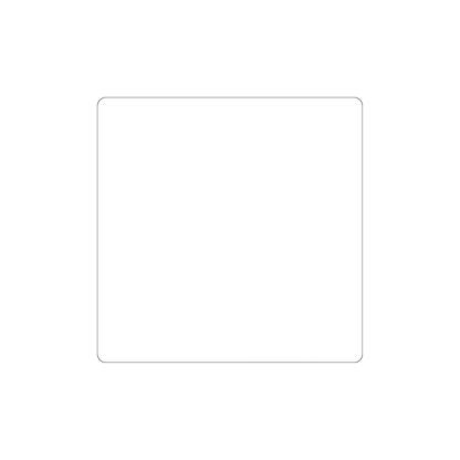 Custom Plastic 6" x 6" Square Signage
