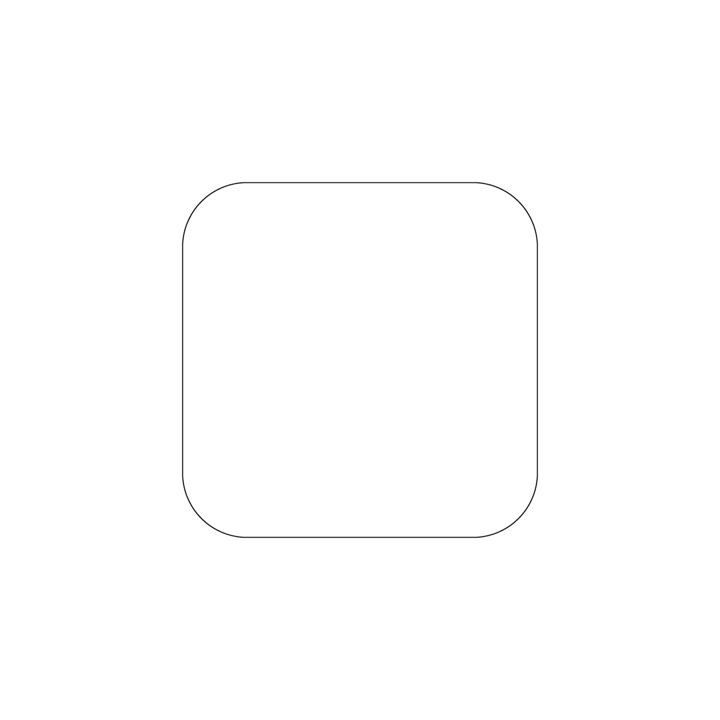 Custom Plastic 2.75" x 2.75" Rounded Square Cards