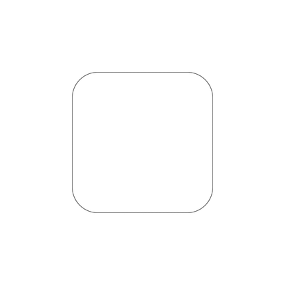 Custom Plastic 2.75" x 2.75" Rounded Square Cards