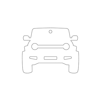 Custom Plastic 2.5" x 2" Jeep shape Key Tags