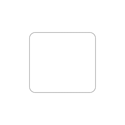 Custom Plastic 2.5" x 2.75" Rounded Rectangle Cards