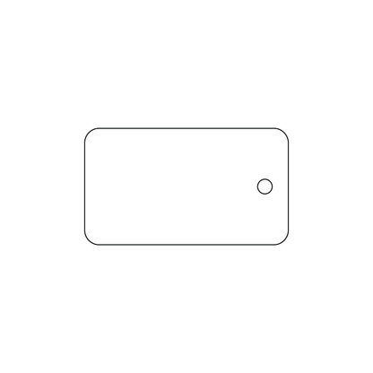 Custom Plastic 3.375" x 1.5" Key Tags