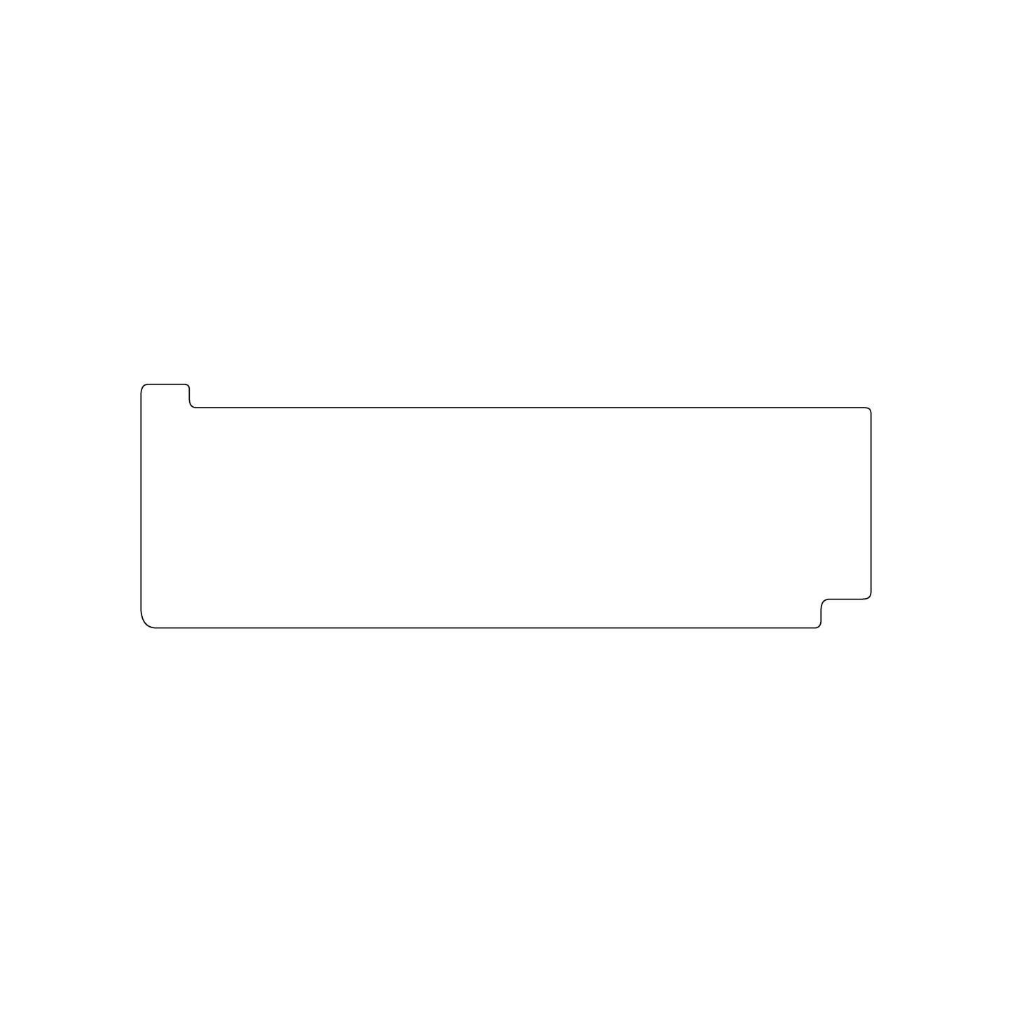 Custom Plastic 1.75" x 5.25" Storage Container Shape Cards