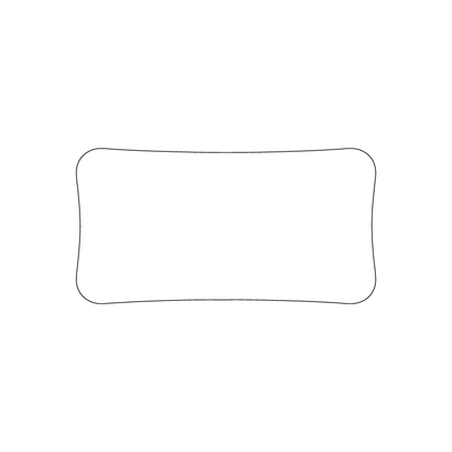 Custom Plastic 3.375" x 1.75" Concave Cards