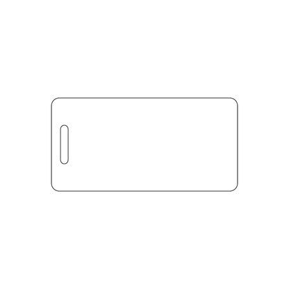 Custom Plastic 3" x 1.5" Luggage Tags