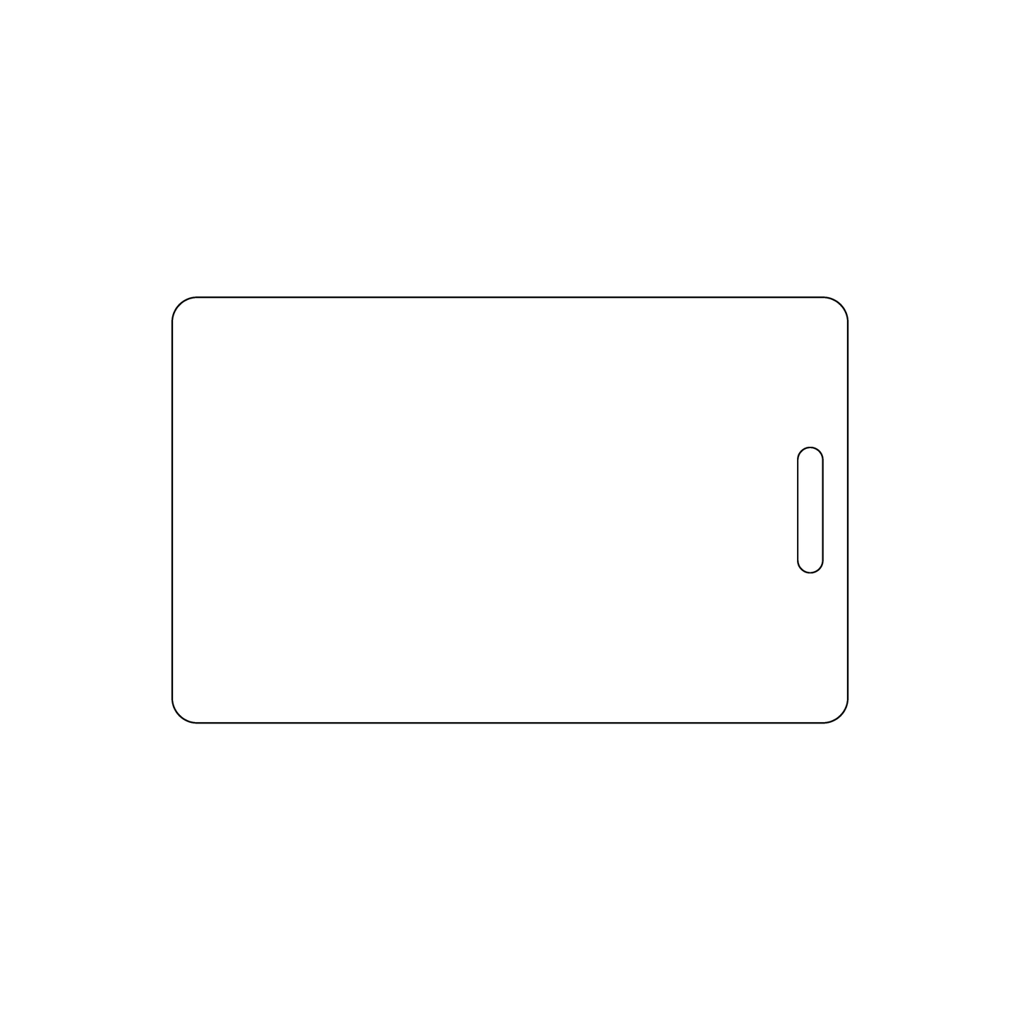 Custom Plastic 3.375" x 2.125" Vertical Badges