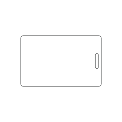 Custom Plastic 3.375" x 2.125" Vertical Badges