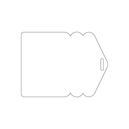 Custom Plastic 3" x 4" Tower Shape Badges
