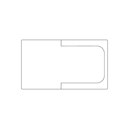 Custom Plastic 3.5" x 2" Stand Up Cards
