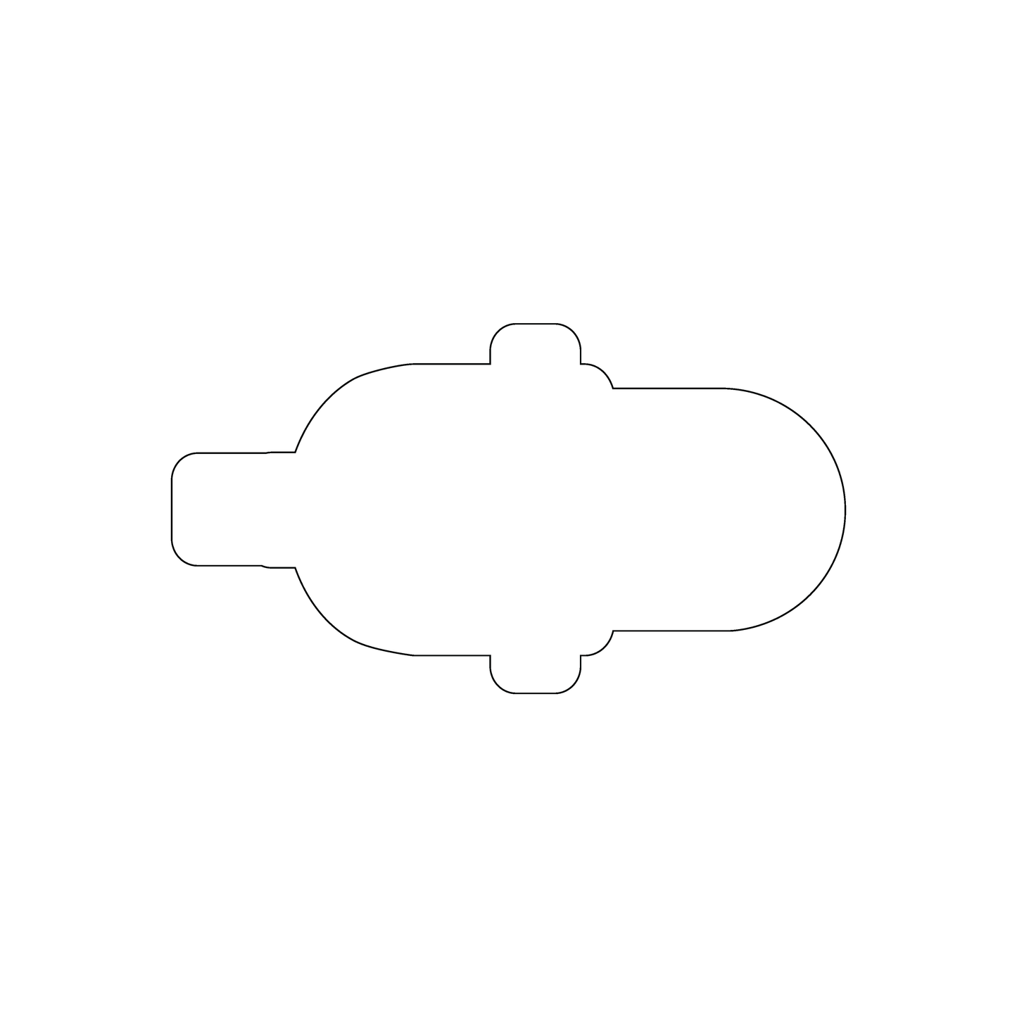 Custom Plastic 3.375" x 1.85" Microphone Shape Cards