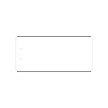Custom Plastic 4.625" x 2.125" Narrow Luggage Tags