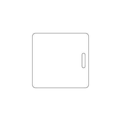 Custom Plastic 2.0625" x 2.125" Small Badges
