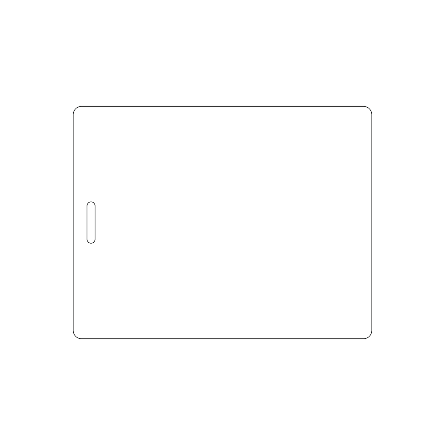 Custom Plastic 3.5" x 4.5" Luggage Tags