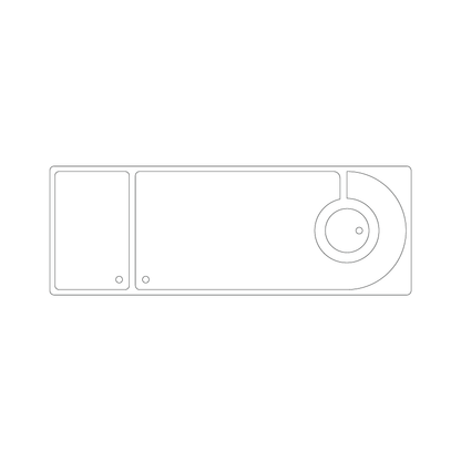 Custom Plastic 10.32" x 3.675" Hanger, Card, and Circle Key Tag Combo