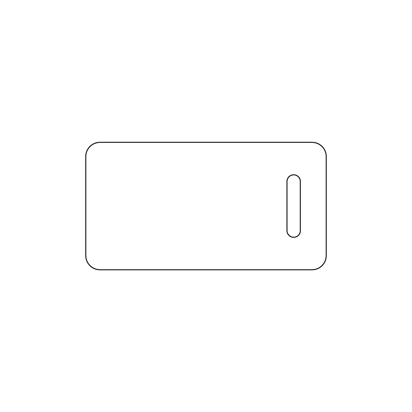 Custom Plastic 2.125" x 1.125" Key Tags