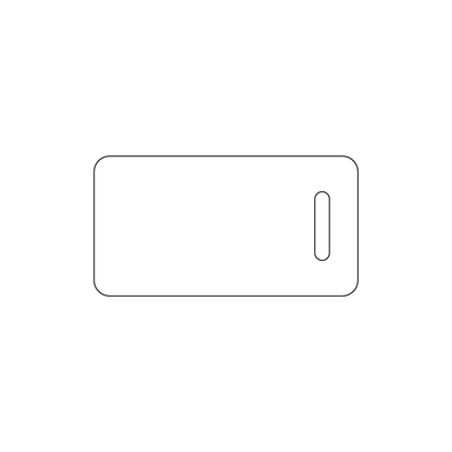 Custom Plastic 2.125" x 1.125" Key Tags