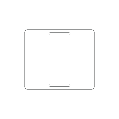 Custom Plastic 3.5" x 3" Top and Bottom Slots