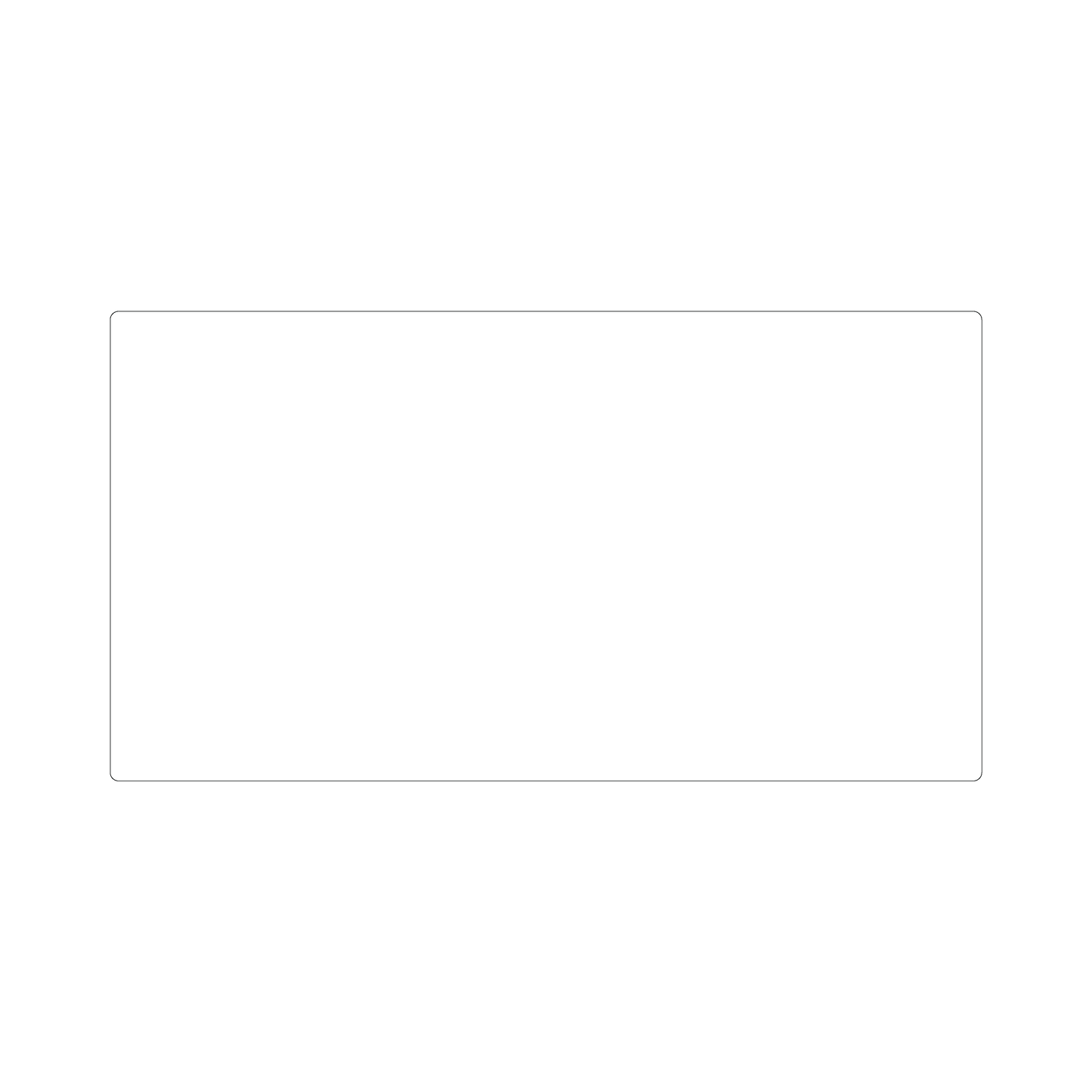 Custom Plastic 7" x 13" Menu