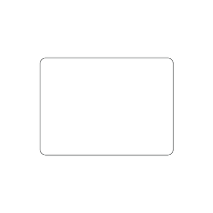 Custom Plastic 2.125" x 2.9134" Rounded Rectangle
