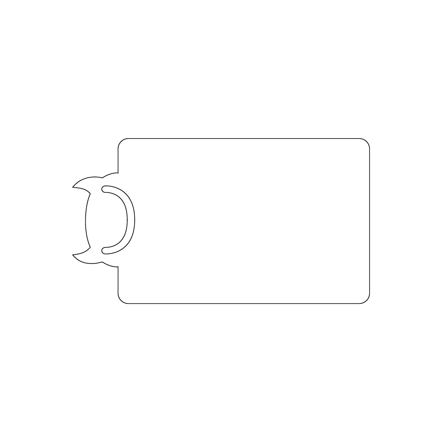 Custom Plastic 2" x 6.3" Monster Bookmark